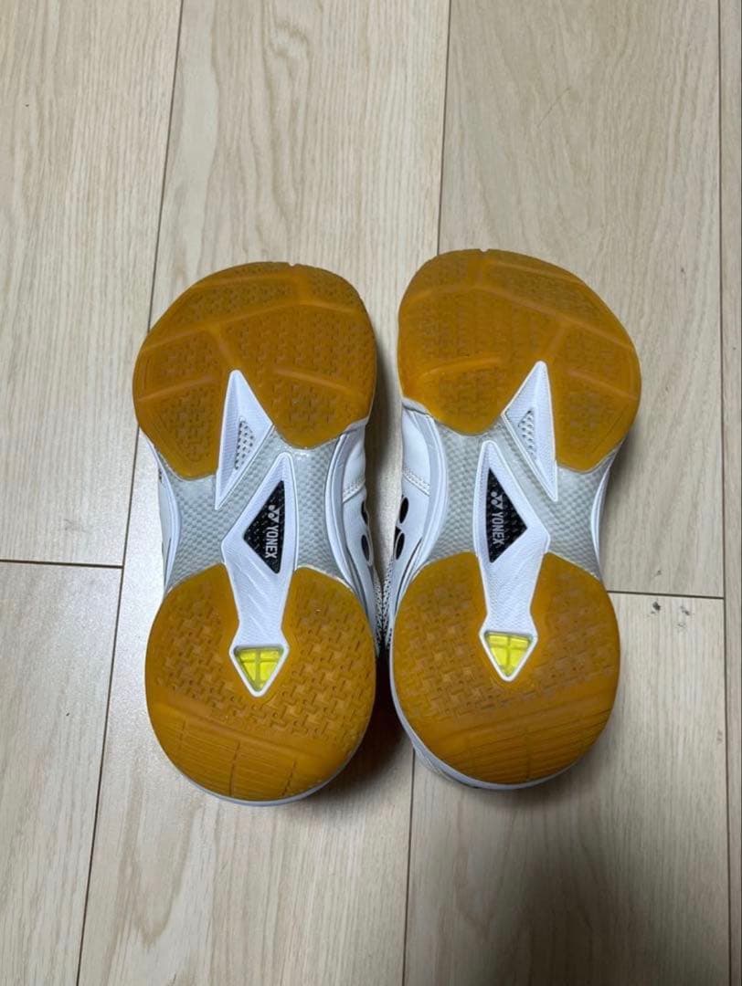 バドミントンシューズ ホワイト/オレンジ