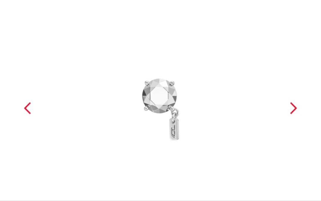 【新品未使用】DIESEL ピアス　シルバー　片耳用