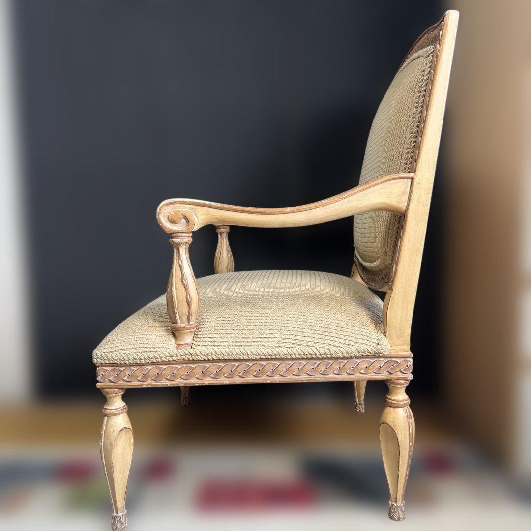 KREISS COLLECTION アームチェア 1脚 大型 木彫刻 輸入家具