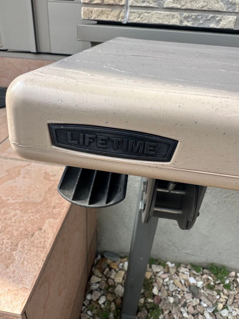 直接引取限定・堺市LIFETIME ライフタイム 変換ベンチ テーブル コストコ