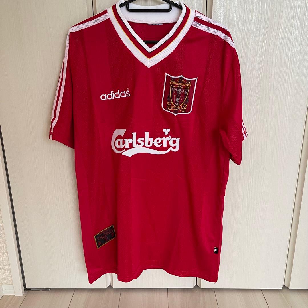 リバプール1995/96マクナマナンホームサッカーユニフォームfootball