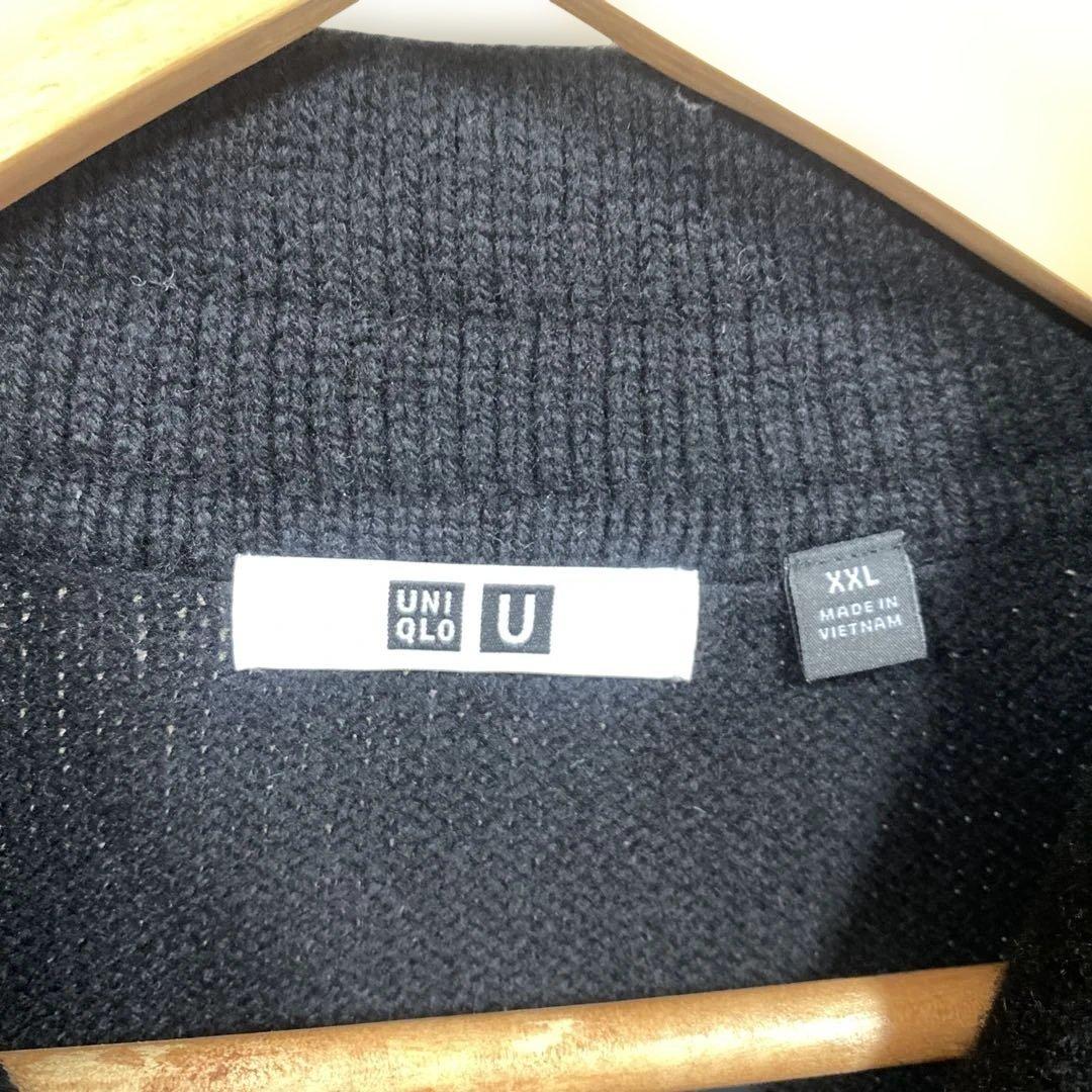 UNIQLO U ラムニットジャケット ブラック サイズXXL