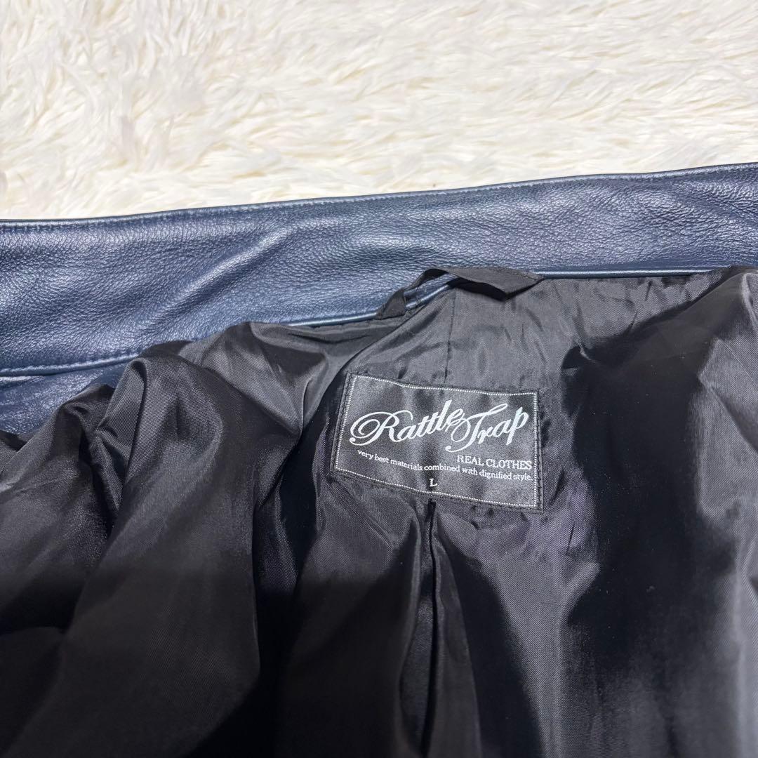 美品✨ Rattle Trap メンズビギ シングルライダース シープスキン L