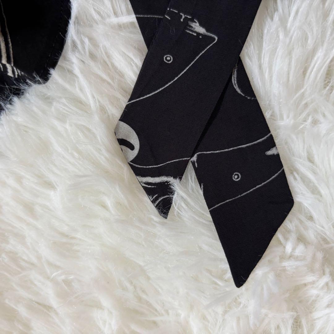 ヒステリックグラマー　バタフライ柄フリルワンピース　ボウタイ　ウエスト紐