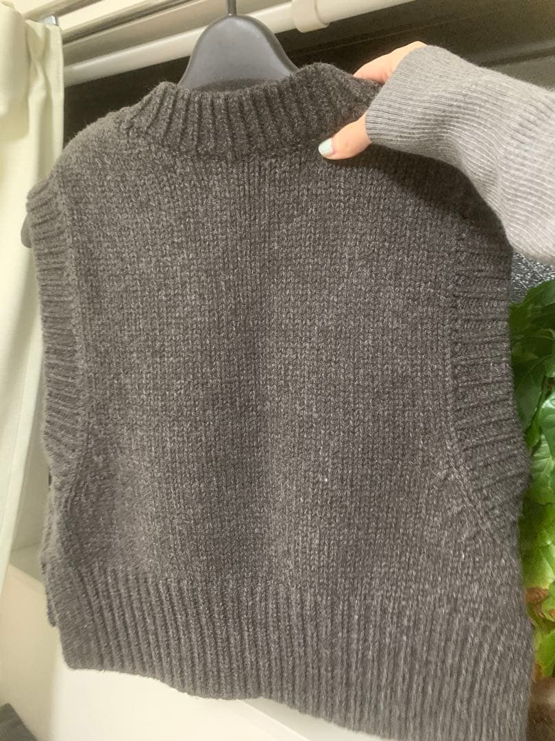 トゥデイフル Melange Knit Vest メランジニットベスト