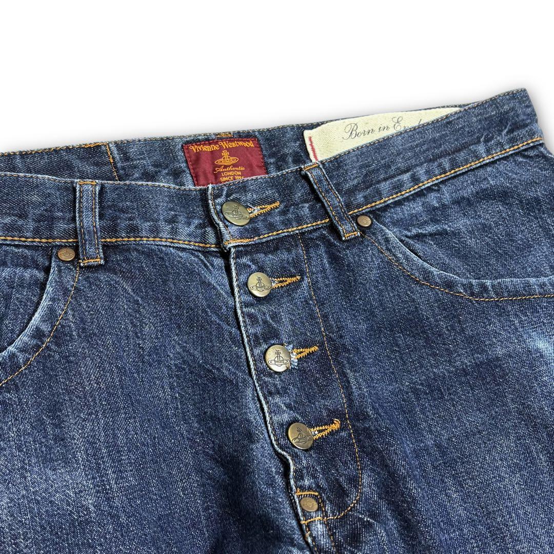 vivienne westwood デニム パンツ ストレート イタリア製 50