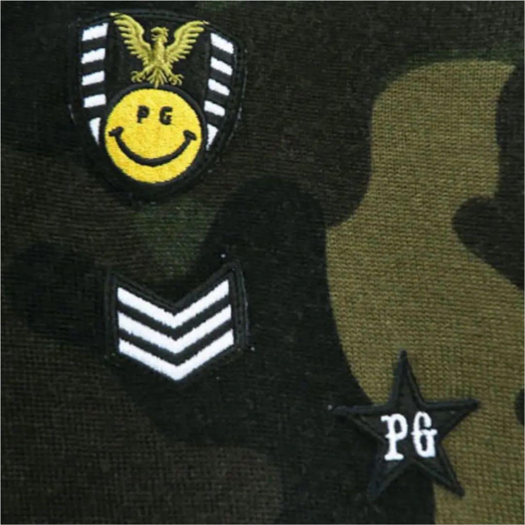 パーリーゲイツ レディース ニット パーカー 迷彩 カモフラ ゴルフウェア