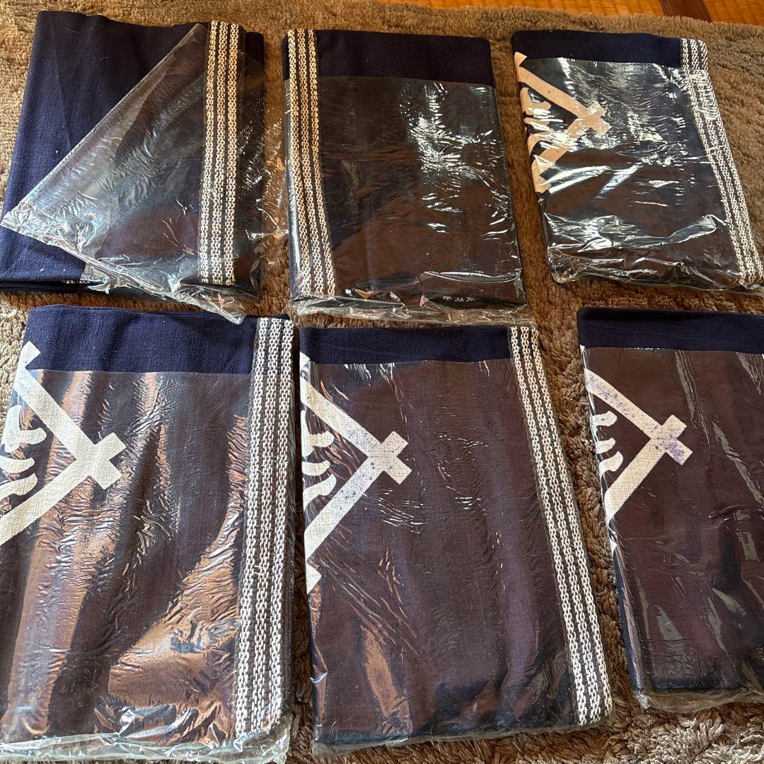 ネイビーエプロン6枚セット　業務用前掛け