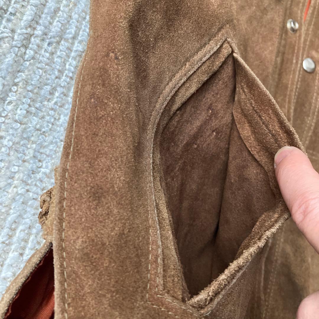 70s銀タグ メキシコ製ヴィンテージ スエードレザージャケット 菅田将暉 雰囲気