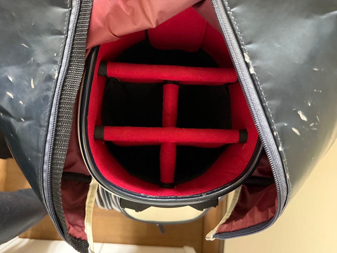 ONOFF キャディバッグ ネイビー ホワイト