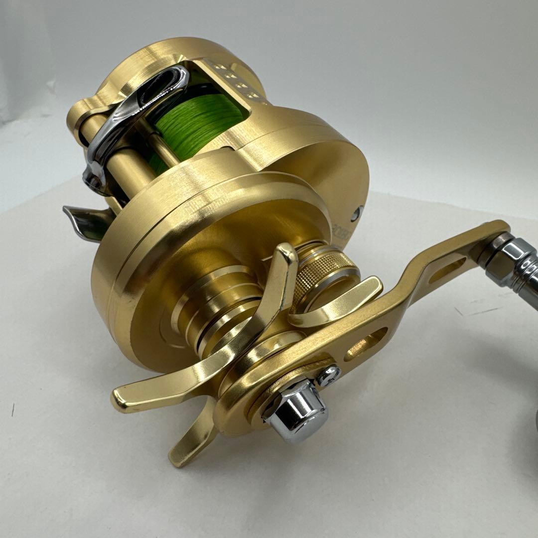 【美品・即使用可】15オシアコンクエスト301HG PE600m ハンドル交換済