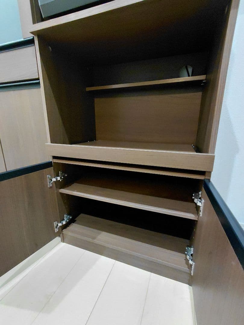 ★美品★木製レンジボード ブラウン（ニトリ）