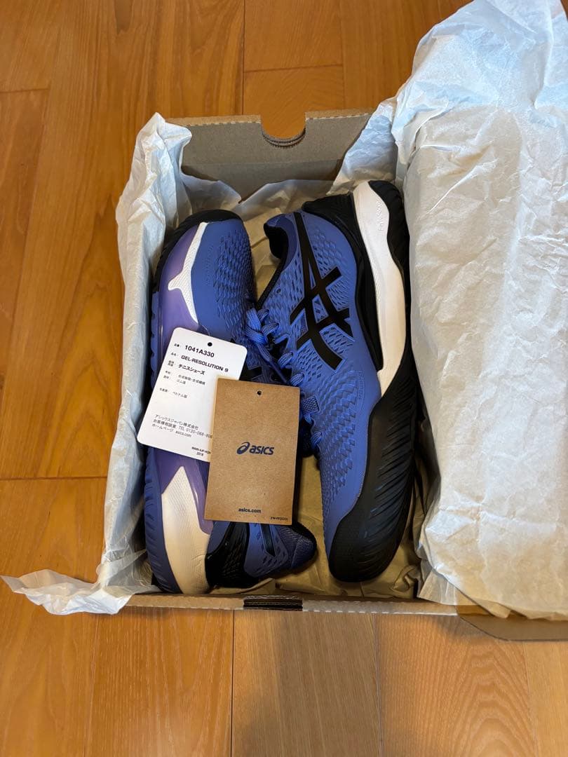 新品同様アシックスメンズ ゲルレゾリューション9 ＡＣ用26.5cm