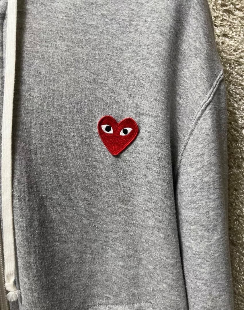 Comme des Garçons ジップパーカー 長袖 グレー サイズM