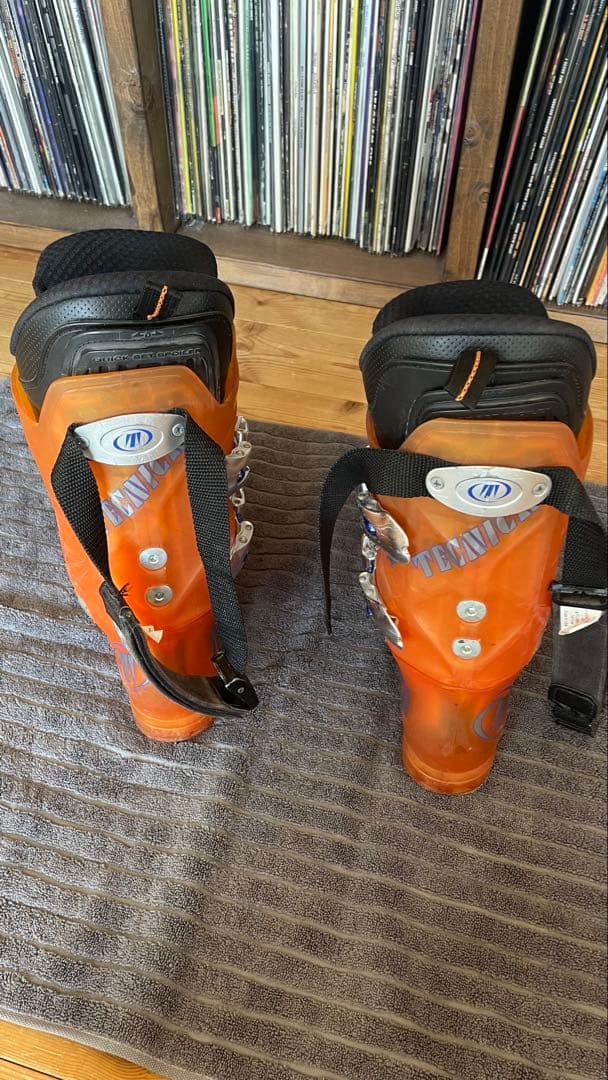 TECNICAテクニカ大人ジュニアスキーブーツスキー靴2525.5オレンジ子供