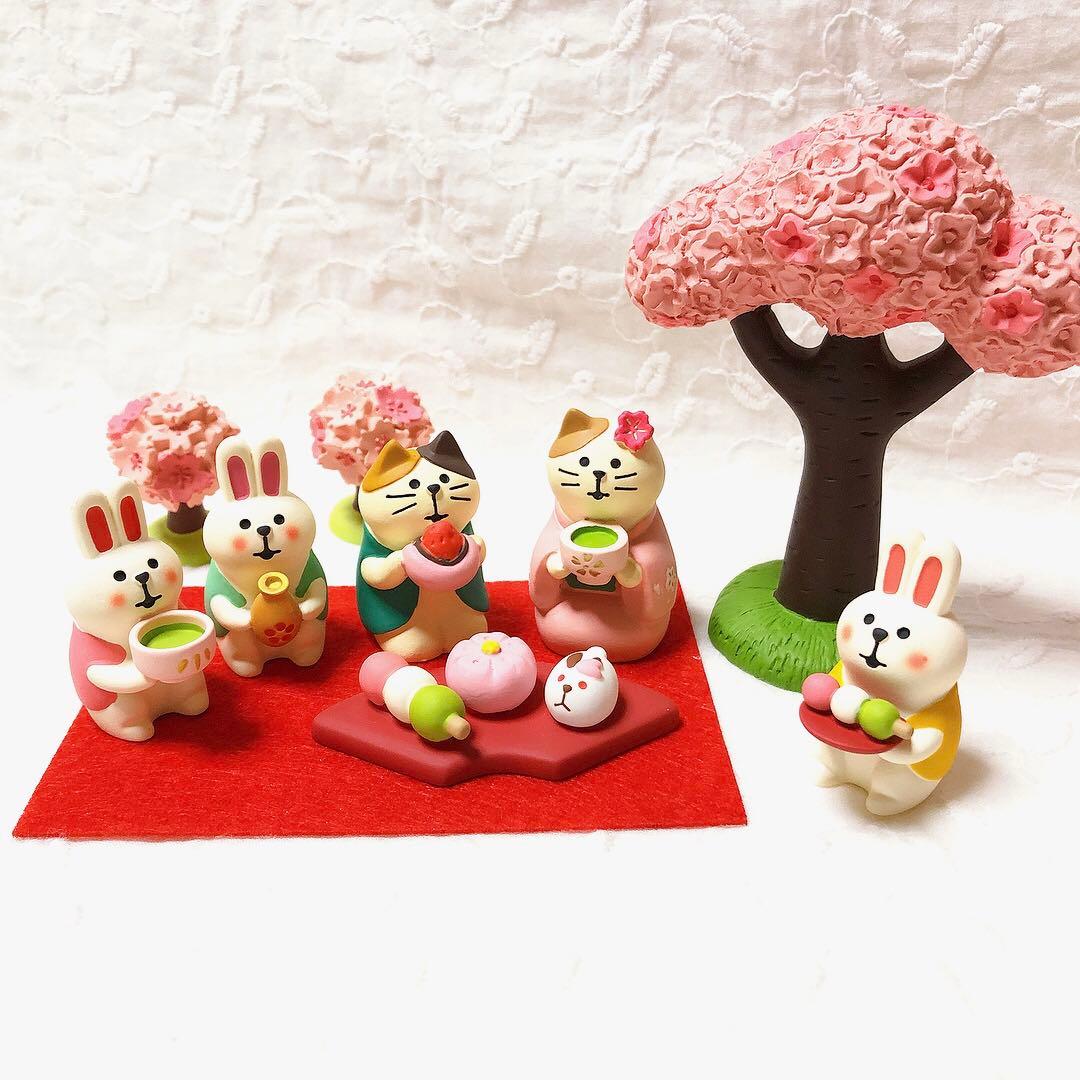 匿名　新品　未使用　コンコンブル ねこ　ひな祭り　花見