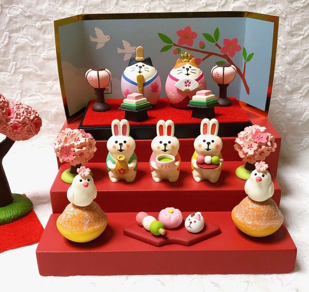 匿名　新品　未使用　コンコンブル ねこ　ひな祭り　花見