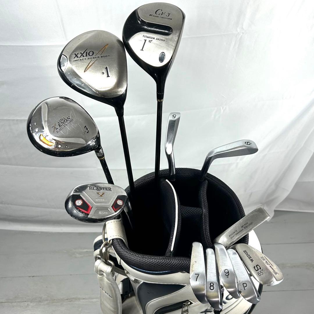 本格派 メンズゴルフクラブ 12本 フルセット ゴルフセット お試しセット