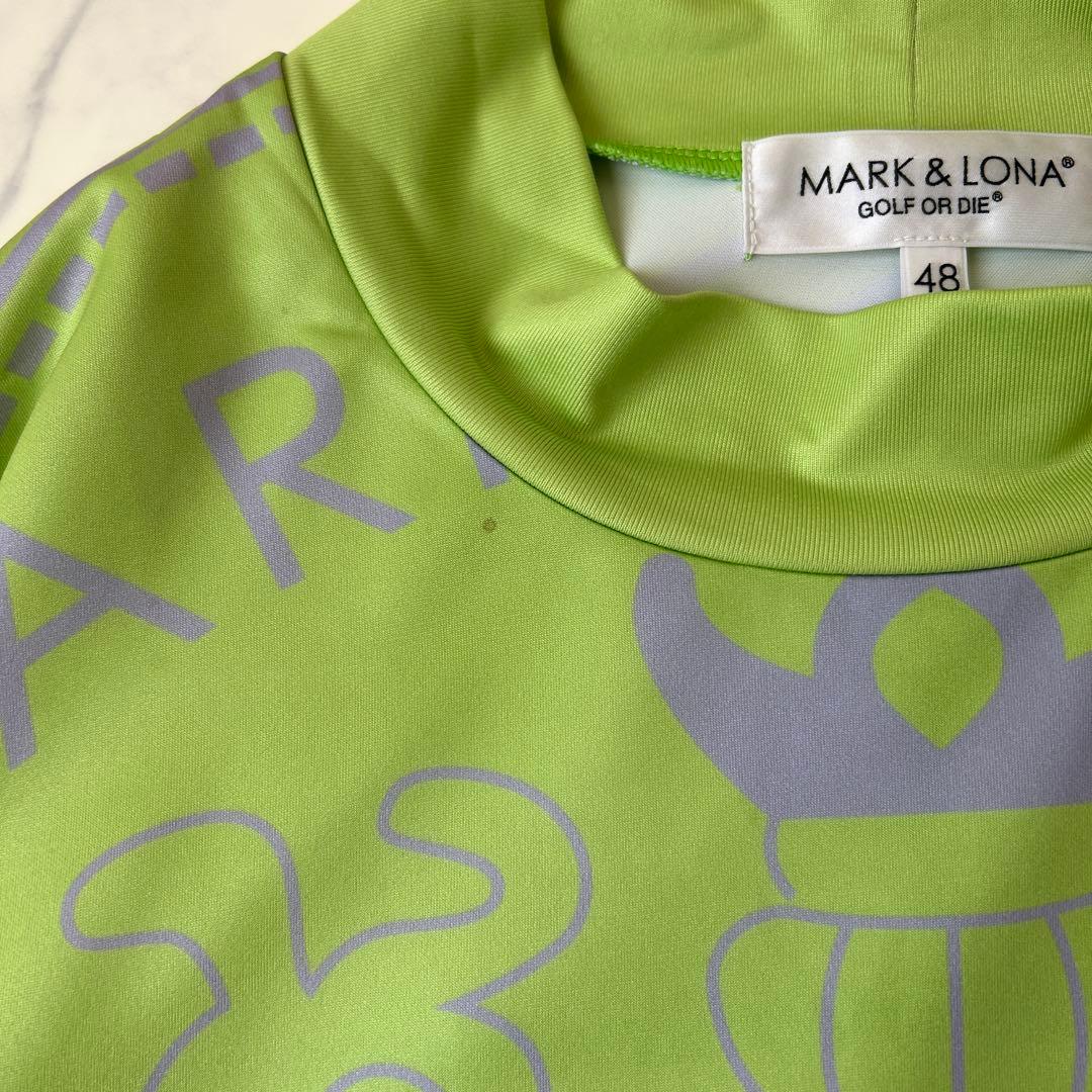 完売品 マークアンドロナ 2023年モデル モックネック スカルロゴ 吸水速乾