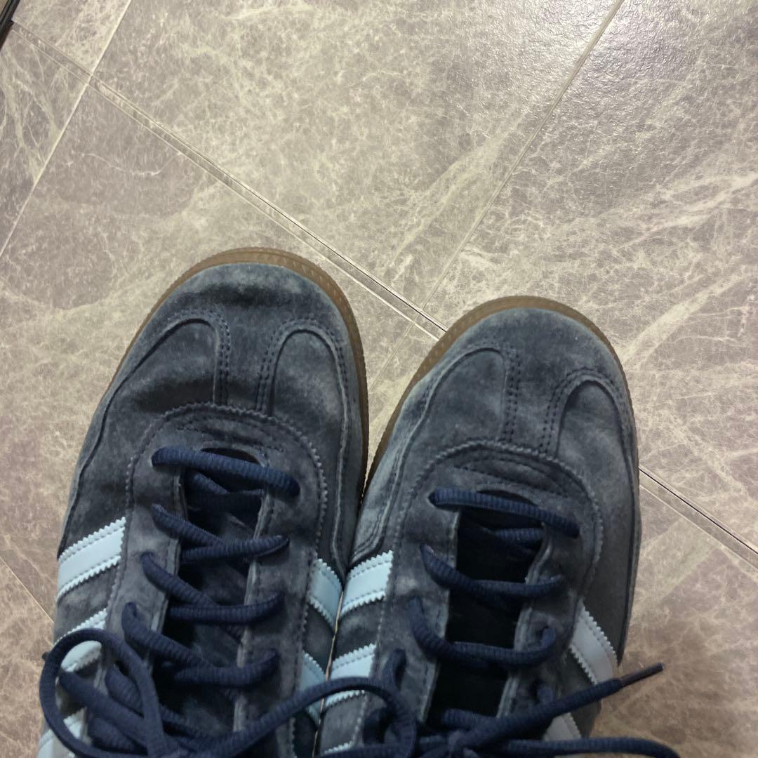 adidas HANDBALL SPEZIAL 紺×水色　サンバ