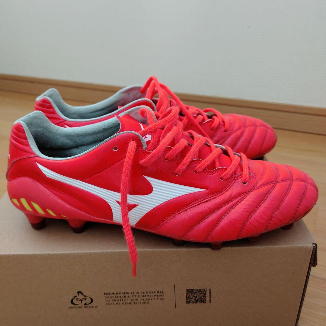 着用1回 ミズノ モナルシーダ ネオ2 エリート 27.0 レッド スパイク