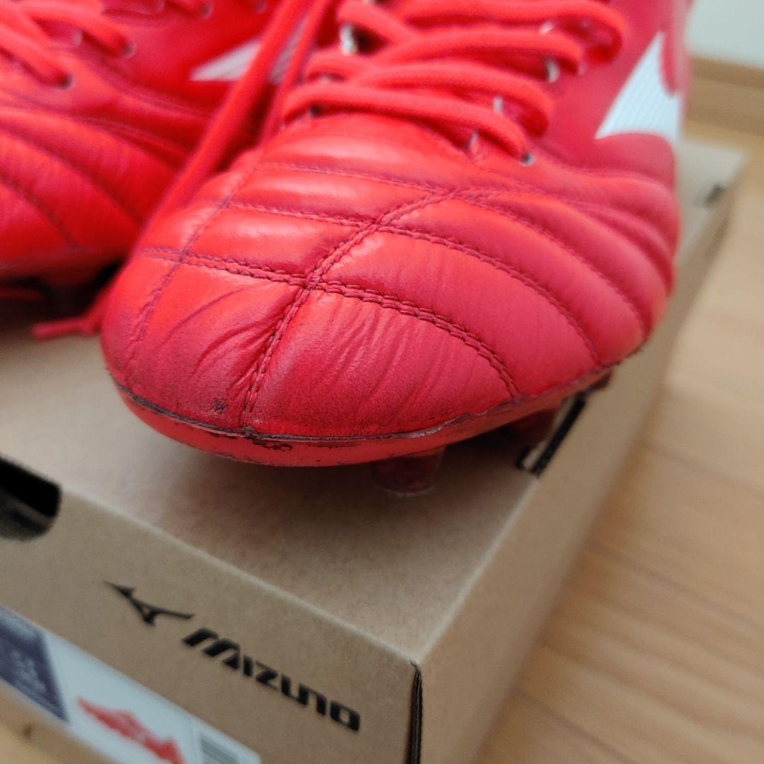 着用1回 ミズノ モナルシーダ ネオ2 エリート 27.0 レッド スパイク