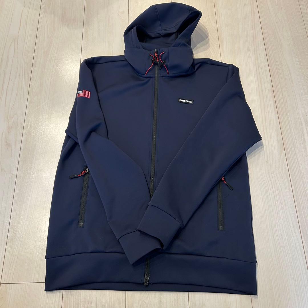 BRIEFING フード付きジャケット L ネイビー