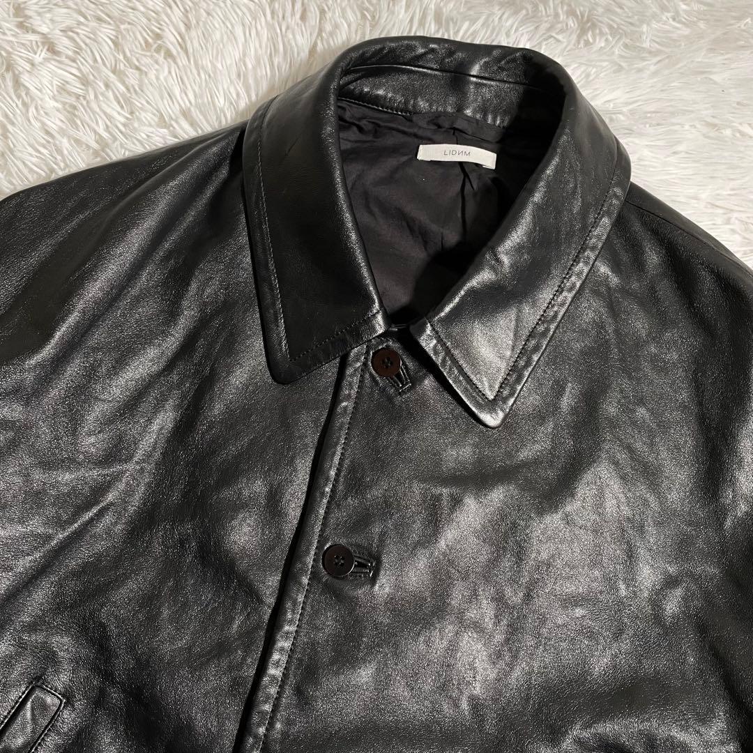 リドム ショートブルゾン レザージャケット ラムレザー