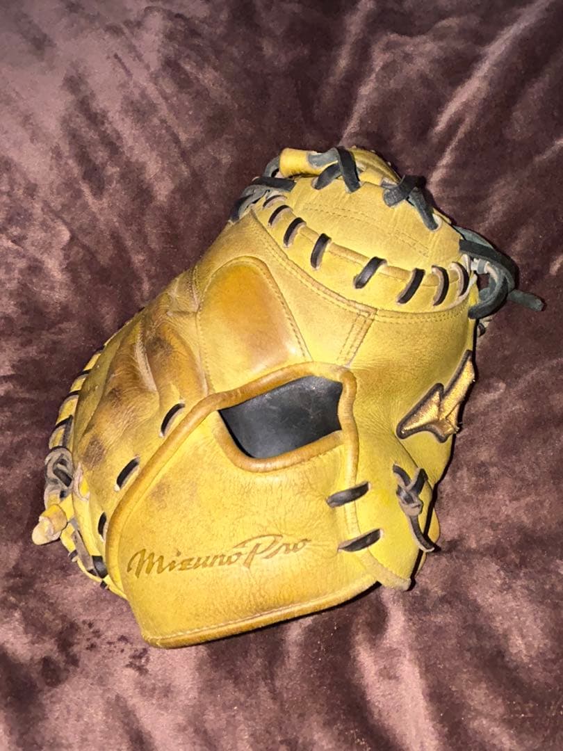 Mizuno Pro 野球用グローブ 黄色大人気モデル