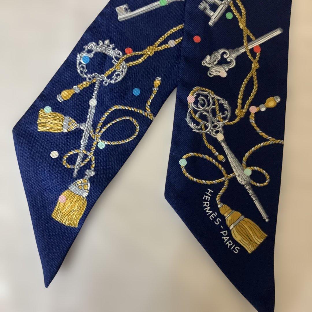 極美品　エルメス　ツイリー　レクレアポア　ネイビー