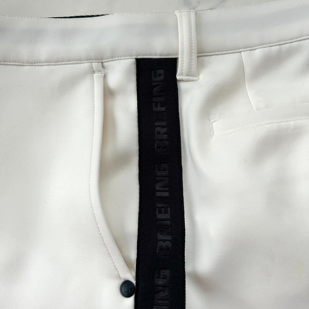 ブリーフィング 2024年モデルハーフパンツ サイドロゴ ホワイト ブラック