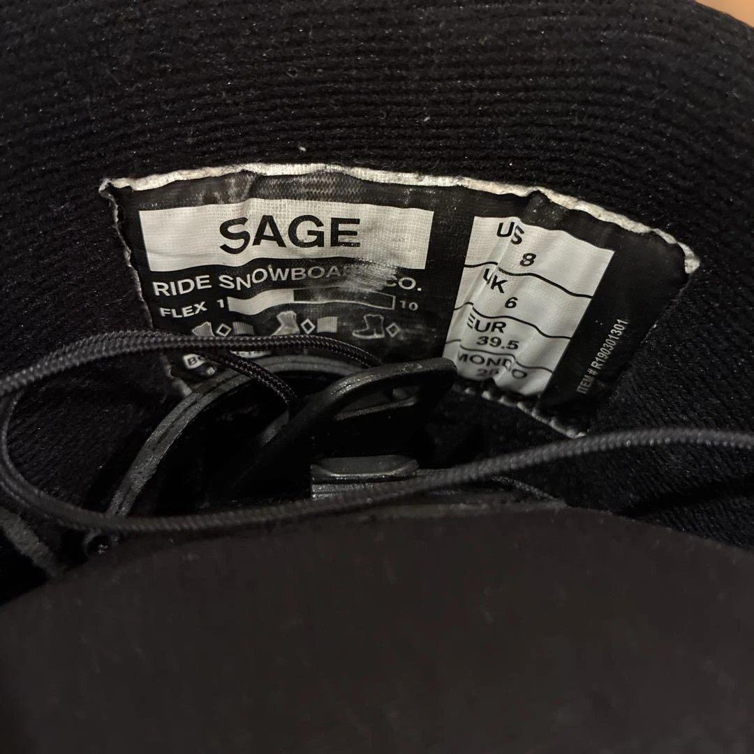 RIDE SAGE ブラック スノーボードブーツ
