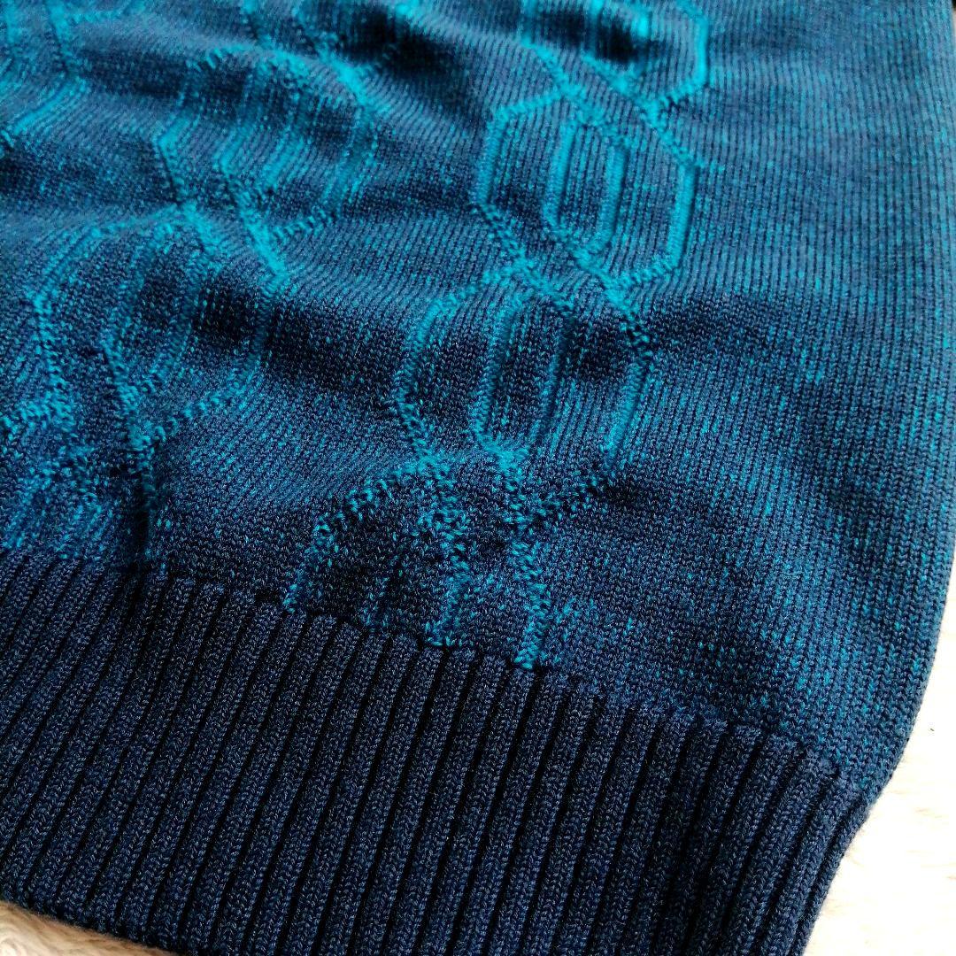 パーリーゲイツ クルーネック ニット セーター 毛100% 日本製 サイズ4/М