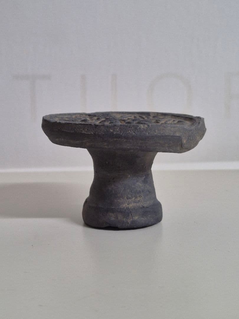 李朝　白磁　石製　陶製　トクサル　餅型　古民具　②