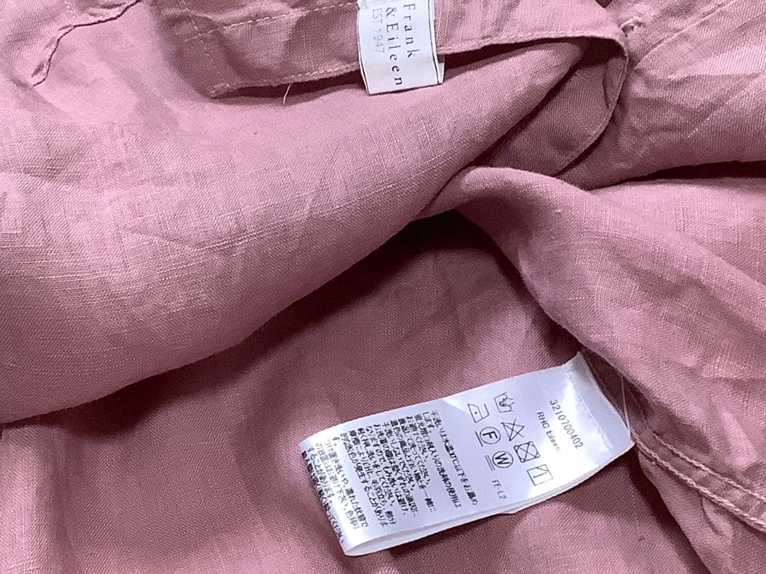 美品 フランク＆アイリーン ロンハーマン別注 EILLEN リネン　XXS 春