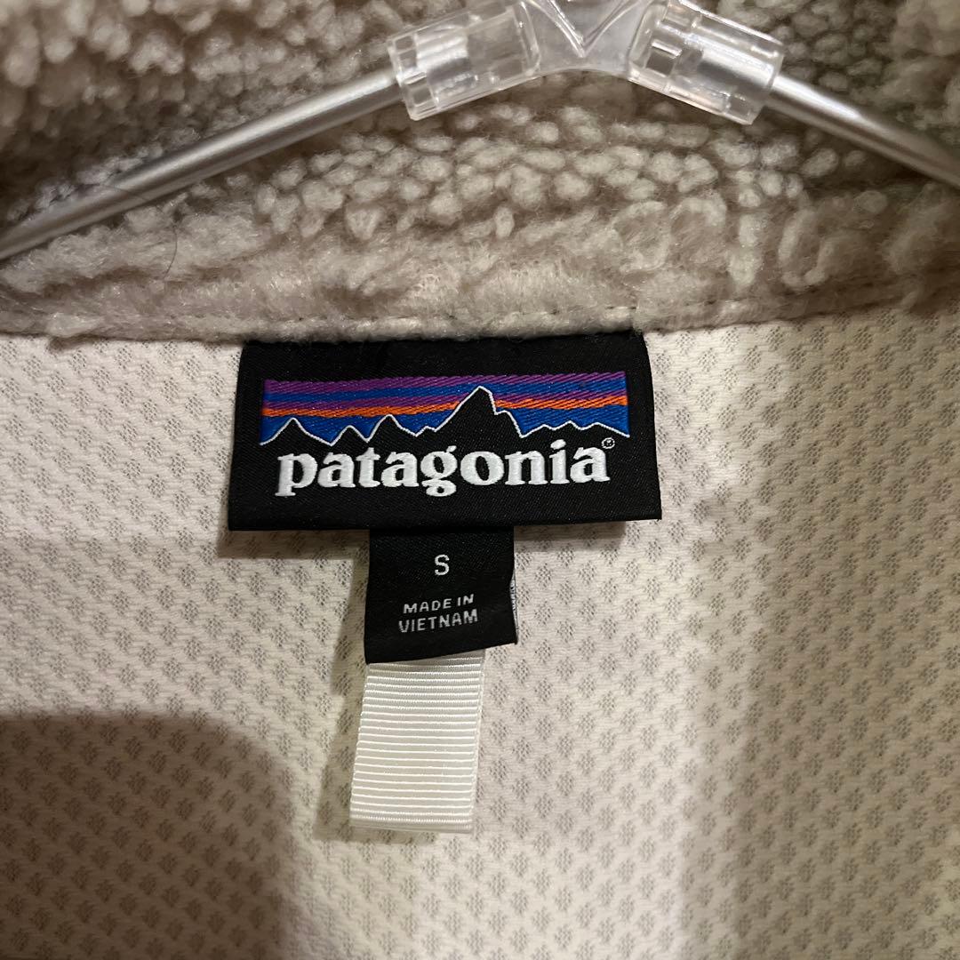 patagonia ベージュ フリースベスト S レディース