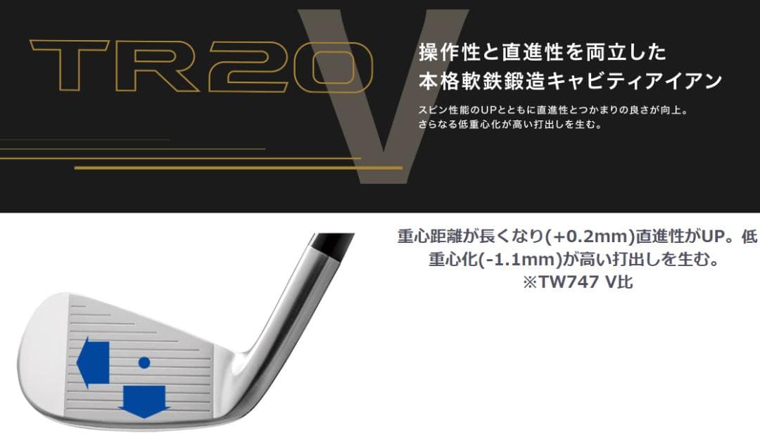 HONMA　本格軟鉄鍛造 TR20-V アイアン