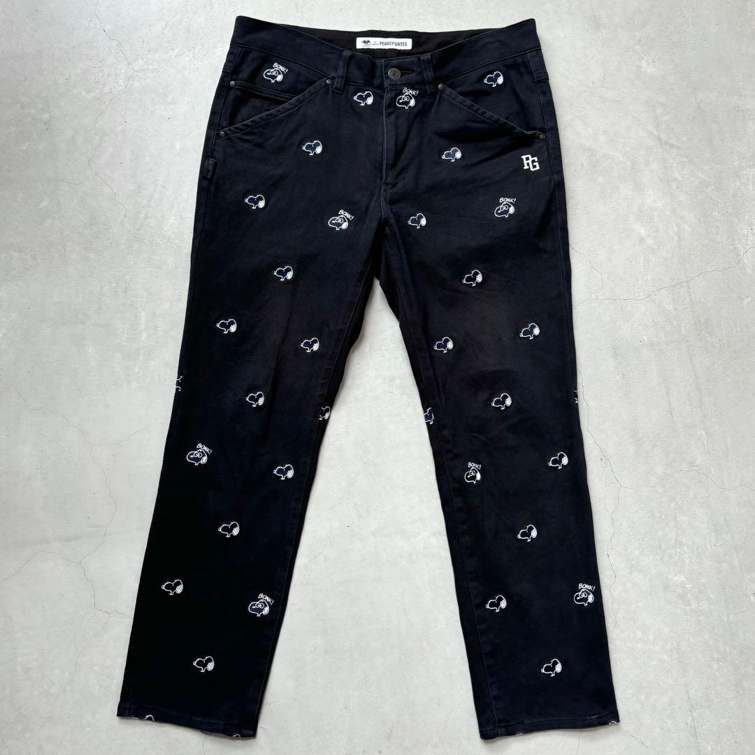 PEARLY GATES SNOOPY Peanuts ストレッチロングパンツ
