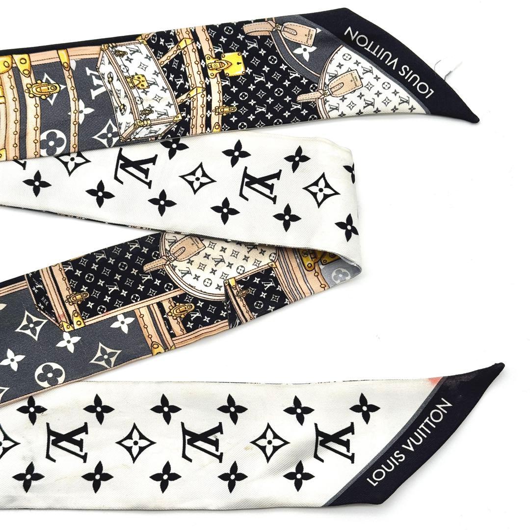 ルイヴィトン バンドーBB レッツゴー モノグラム ブラック ホワイト スカーフ