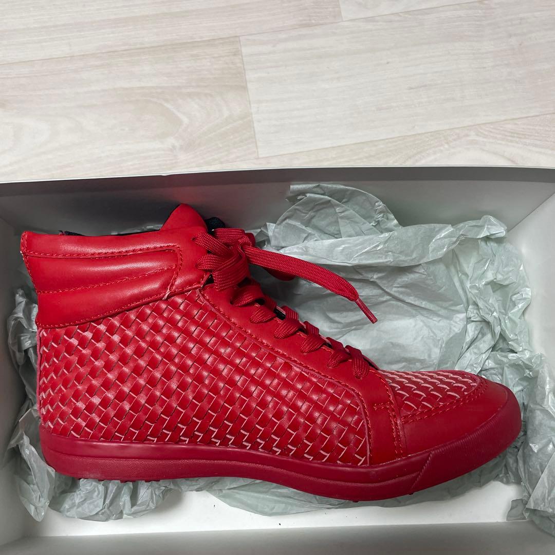 Heal Creek ヒールクリーク レッド ハイカットスニーカー 35