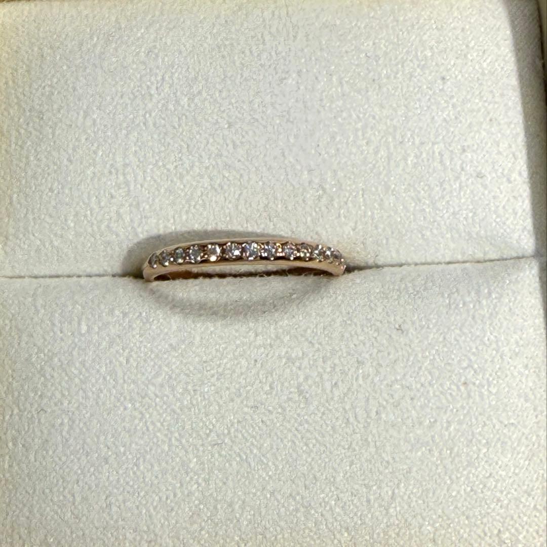 【新品未使用】デビアス　フォーエバーマーク　ハーフエタニティダイヤモンドリング