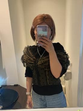 今日だけ売切‼️maison special レイヤード チュール リボンベスト