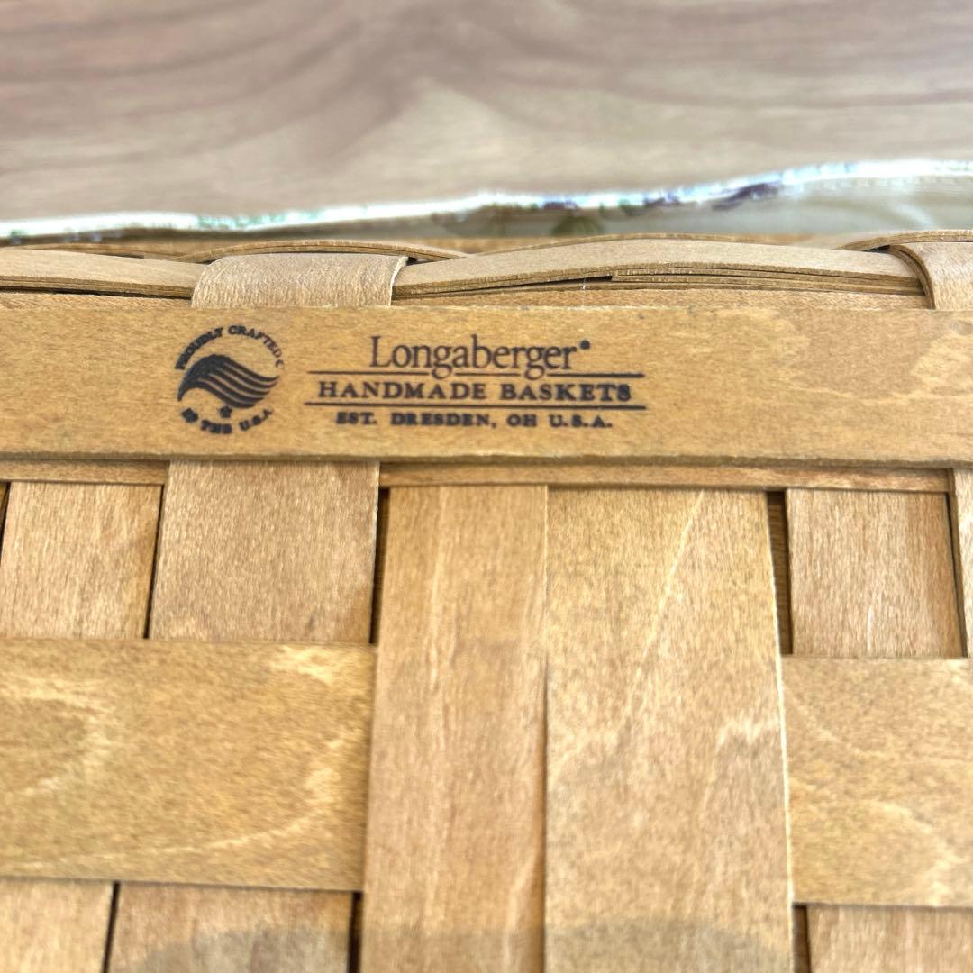 《美品》ロンガーバーガー バスケット　ライナー　プロテクター　フタ付き