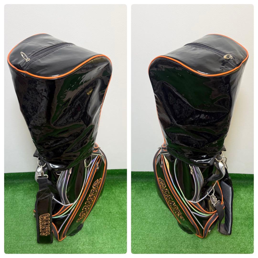 【希少・入手困難】 レザックス ジャイアンツ ゴルフ キャディバッグ エナメル