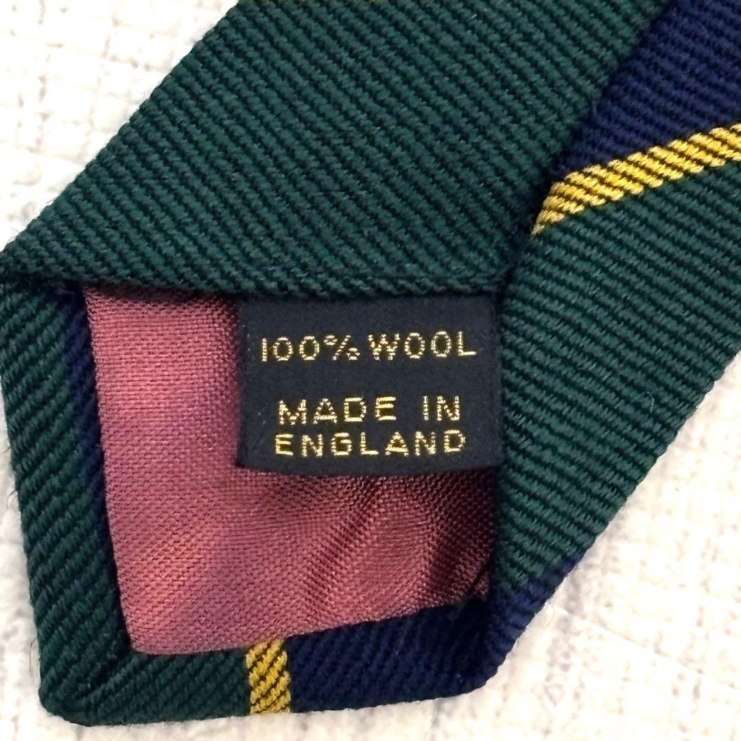 Burberrys ネクタイ ウール レジメンタル イングランド製 希少 人気
