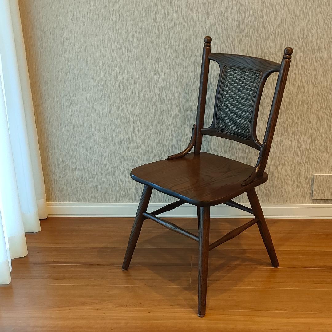 ヴィンテージ　Shin-Leeシンリー　ラタンバック　ダイニングチェア②