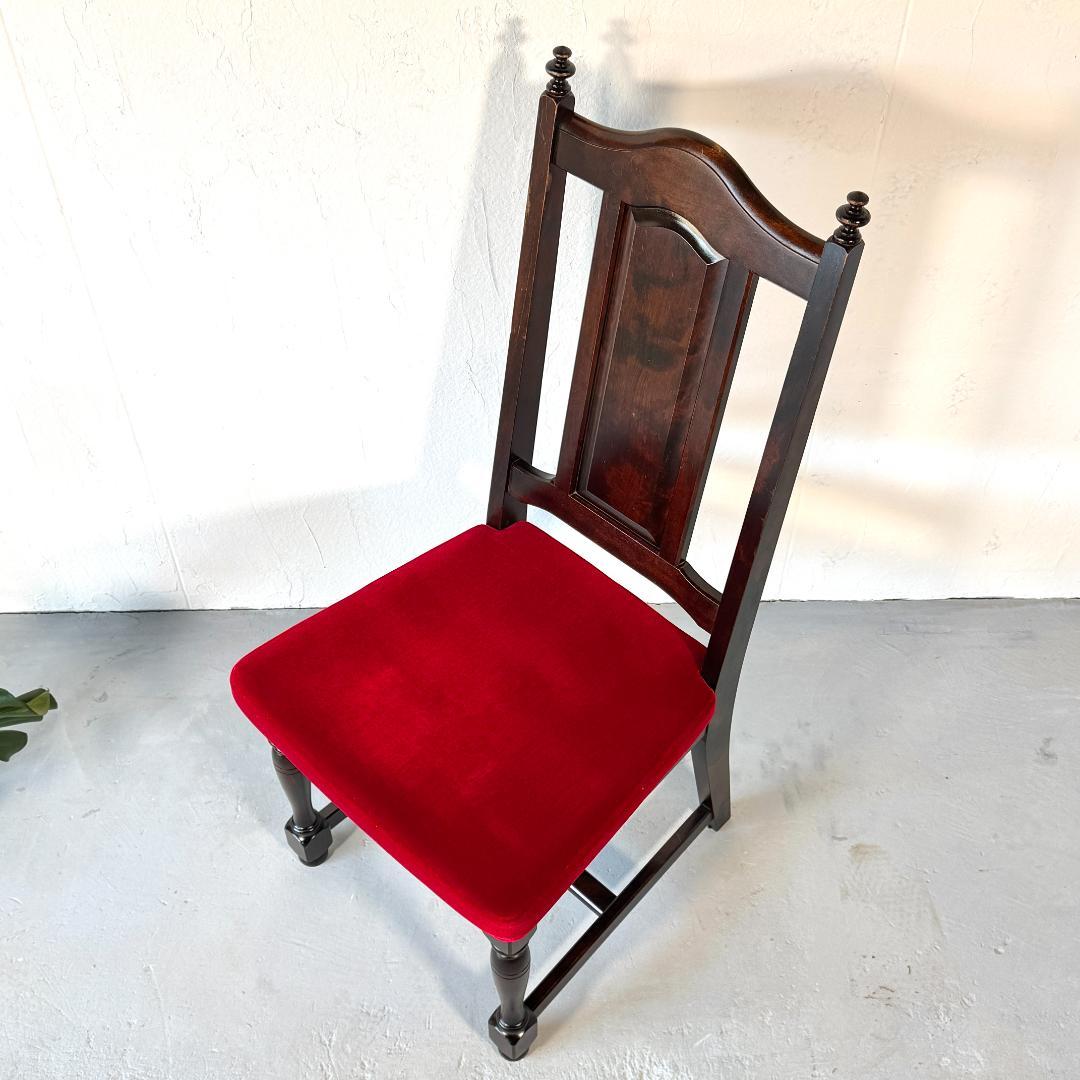 ①北海道民芸家具　椅子　樺材　ヴィンテージ