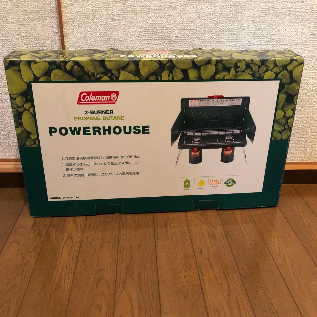 コールマン Coleman パワーハウス LPツーバーナーコンロ 美品