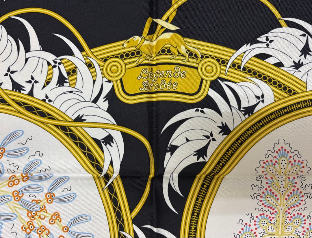 エルメス カレ90 刺繍が織りなす伝説 【未使用試着なし→正規ソルド購入】