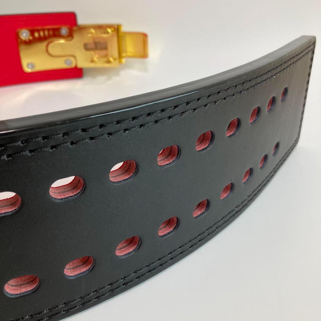 【訳アリ】 パワーベルト レバーアクション 本革 厚さ13mm可変式 金バックル